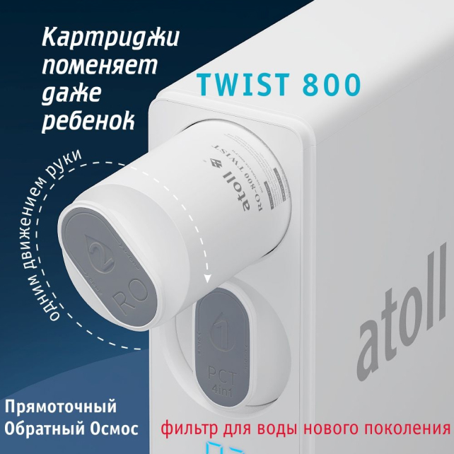 Мембрана обратноосмотическая atoll TWIST RO-800 (арт. ATOCRT469)