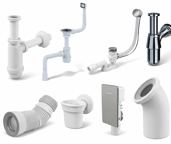 Гофры, сифоны и фановые трубы