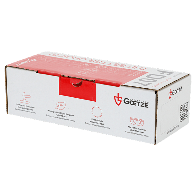 Сетчатый фильтр с редуктором давления Goetze FD07-3/4H (SP) (арт. GTZFIN008)