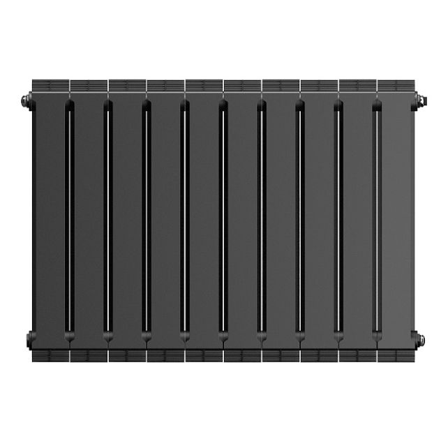 Радиатор биметаллический 500/100 PianoForte Noir Sable, 10 секции Royal Thermo