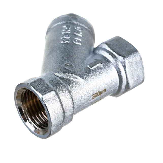 Фильтр грубой очистки косой хромированный FAR 1/2", 300 мкм (арт. FA 2390 12300C)