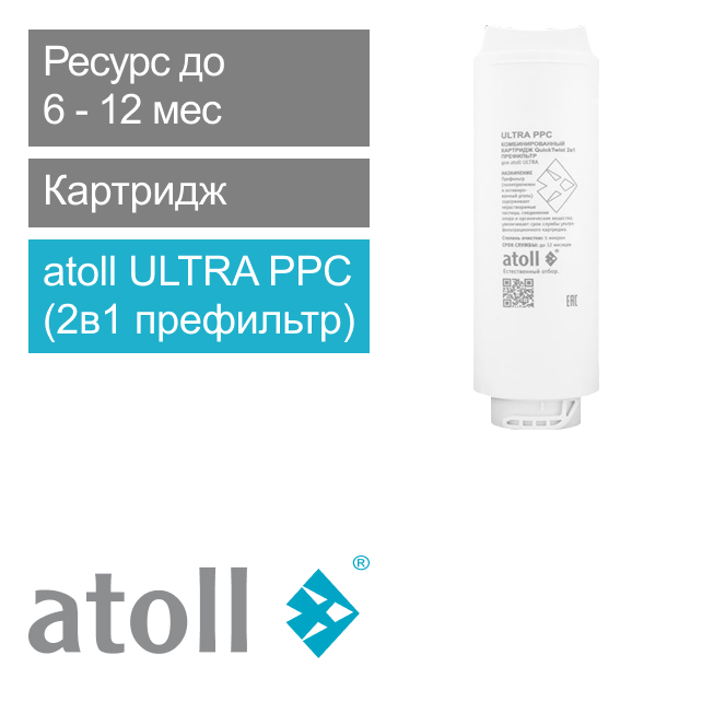 Картридж atoll ULTRA PPC (2в1 префильтр) (арт. ATECRT482)