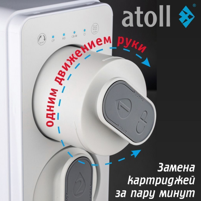 Прямоточная система обратного осмоса atoll TWIST M (без крана) (арт. ATEFDR136)