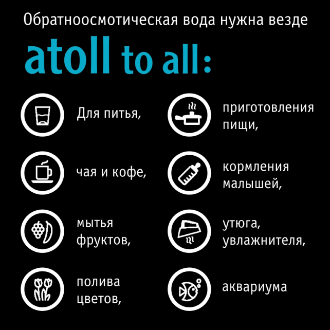 Система обратного осмоса atoll TRINITY 100M (без крана) (арт. ATEFDR138)