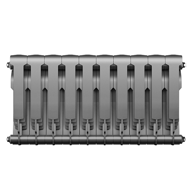 Радиатор биметаллический 350 BiLiner Silver Satin, 10 секции Royal Thermo