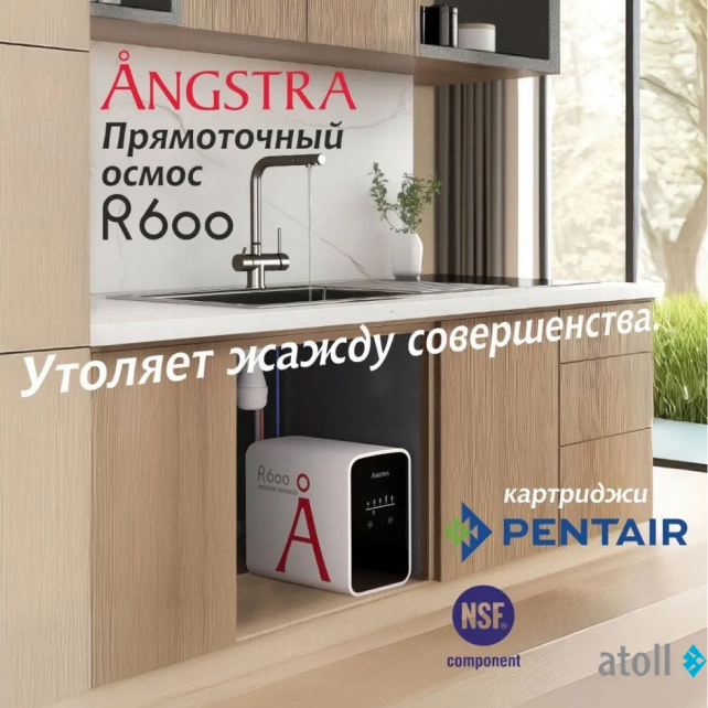 Прямоточная система обратного осмоса atoll Angstra R-600 (арт. ANGFDR015)
