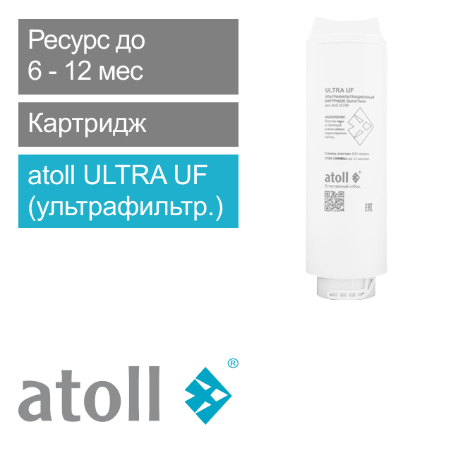 Ультрафильтрационный картридж atoll ULTRA UF (арт. ATECRT483)