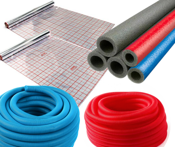 Изоляция для труб и тёплого пола